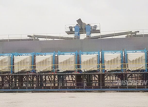 High-Efficiency 50tph Quartz Sand Sieving Production Line with 6 Sets of Industrial Gyratory Screeners 