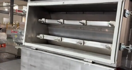 Rear pull-out screen design