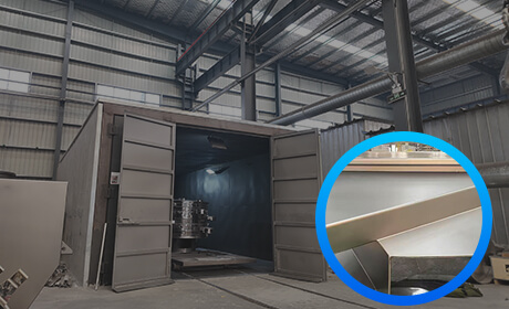 Sand Blasting Treatment: Clean + strengthen + enhance surface quality