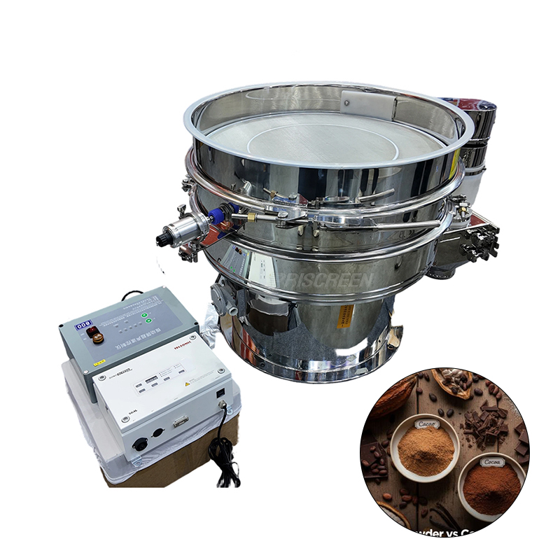Chocolate vibrating sieve for food processing
