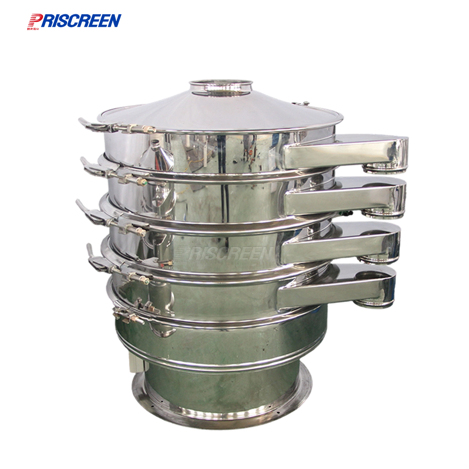 Stainless steel sifter for cocoa powder processing